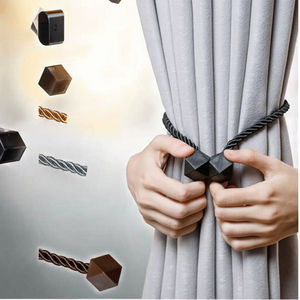 Accesorios Populares para Cortinas Metálicas Automáticas Magnéticas, Hebilla de Cubo Mágico de Tres Lados con Cuerda para Muebles de Oficina y Hogar - Product Image 3