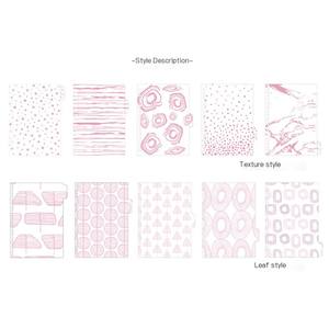 A5A6 Classeur de pages en PVC 5 pièces Index magnétique Classification Feuille bronzante Texture Couverture Fil à spirale Papier à coudre - Product Image 5