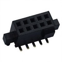 Connecteur électronique OEM personnalisé, connecteur femelle PCB 1,27 mm avec goupille de positionnement, hauteur de montage 41,9 mm