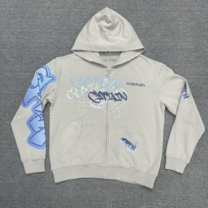 Logo personalizzato produttore di cotone spugna francese grigio <span class=keywords><strong>felpa</strong></span> con <span class=keywords><strong>cappuccio</strong></span> lavaggio acido Casual oversize stampa grafica con <span class=keywords><strong>cappuccio</strong></span> con <span class=keywords><strong>cappuccio</strong></span> - Product Image 1