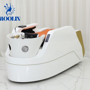 Lavabo de Cerámica de Diseño Japonés MOOLIN con Terapia <span class=keywords><strong>Capilar</strong></span> y Circulación de Agua para Uso en Salones de Belleza y <span class=keywords><strong>Spa</strong></span> - Product Image 2