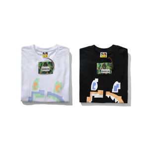 2023 New Fashion T Shirt Shark Head Mosaic Pixel T-Shirt per uomo e donna con T-Shirt bianca taglia asiatica T-Shirt nera - Product Image 5