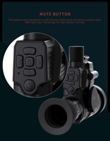 Lunettes de vision nocturne HENBAKER NV700S à clipser, connectivité Wi-Fi infrarouge, grossissement 4x-14x, capteur 1080p pour utilisation en extérieur