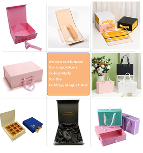 Boîte cadeau de luxe personnalisée, recyclable, imprimée, utilisée pour les soins de la <span class=keywords><strong>peau</strong></span>, ruban blanc, fermeture pliante - Product Image 4