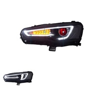 Faro delantero LED Fortis Hatchback Lancer faros delanteros Sequentail Demon Eyes para Galant/Lancer EVO EX 2008-2017