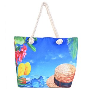 Quantité minimale de commande bas automne chat toile plage sacs en plastique pour plages femmes fourre-tout sac à provisions - Product Image 4
