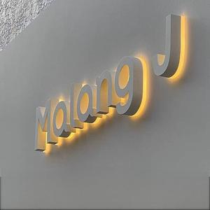 Letras brillantes 3D Acrílico Pintado en aerosol Oro Retroiluminado <span class=keywords><strong>Mini</strong></span> Carta <span class=keywords><strong>Precio</strong></span> de fábrica Negocio Cafetería Led Sign Board - Product Image 5