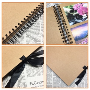 20.5x20.5cm Kraft Spiral Scrapbook Photo Album <strong>Scrap</strong> <strong>Books</strong> - Product Image 4