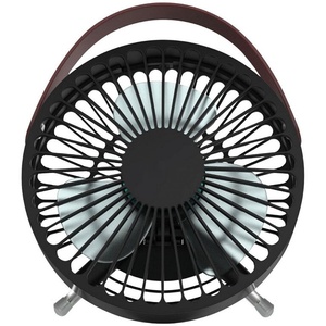 Mini ventilatore da tavolo USB 5W 14cm, nero; ideale per rinfrescare piccoli spazi e per l'uso in ufficio o a casa. - Product Image 1
