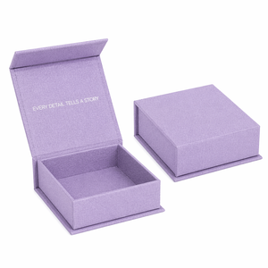 Luxury Custom Logo Magnetic Closure <b>Earring</b> Necklace Finger Ring Jewelry Packaging Rigid <b>Gift</b> <b>Box</b> - Product Image 2