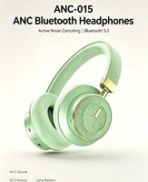 Casque ANC sans fil Bluetooth supra-auriculaire à réduction de bruit, autonomie de 40H, vente en gros, casque ANC supra-auriculaire ODM