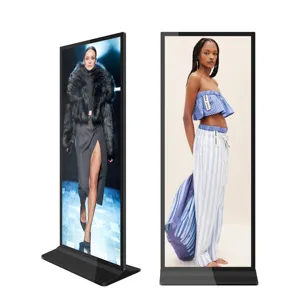 43 55 Inch Indoor Touchscreen 500cd Helderheid Android Digital Signage Mediaspeler Lcd Mall Reclame Kiosk