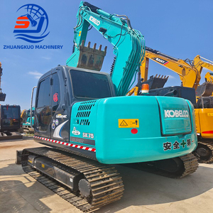 Excavadora Kobelco SK75 usada a precio competitivo y asequible a la venta Excavadora sobre orugas Kobelco SK75 usada de gran potencia - Product Image 3