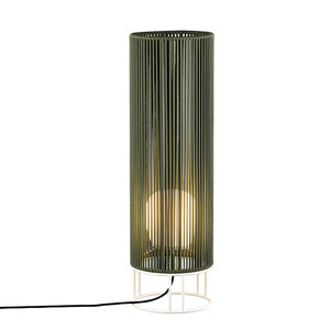 Lámpara de Pie Minimalista de Hilo de Seda Tejida a Mano, Fuente de Luz LED E27, Iluminación Cálida para Sala de Estar, Dormitorio, Apartamento - Product Image 3