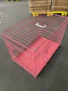 Chine usine haute qualité métal chien <span class=keywords><strong>Cage</strong></span> pliable fil soudé caisse pour animaux de compagnie enduit de poudre Portable extérieur intérieur plusieurs tailles - Product Image 2