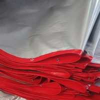 Bâche en PE ignifuge résistante aux intempéries, couverture protectrice imperméable pour la construction, le stockage, l'entrepôt, l'extérieur