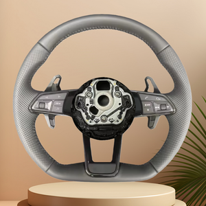 Volant en cuir mis à niveau vers la nouvelle série R8 pour <span class=keywords><strong>Audi</strong></span> RS RS3 RS7 <span class=keywords><strong>RS8</strong></span> R8 <span class=keywords><strong>S8</strong></span> A3 A4 A5 A7 Q7 TT TTs A6 C7 S5 Q5 Volant - Product Image 6