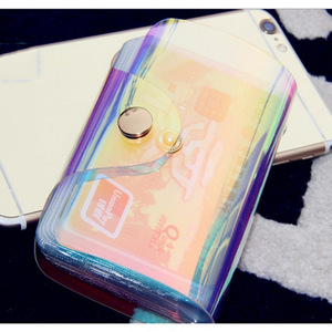 Tarjetero Creativo Multi-Ranura, Estilo Coreano, Metálico, Tipo Acordeón, con Protección Antimagnetización - Product Image 2