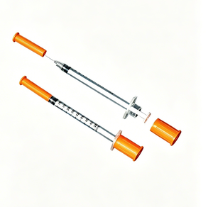 Jeringa de <span class=keywords><strong>Insulina</strong></span> de Grado Médico de Bajo Dolor, Aguja Ultrafina 30G 31G, 0.3ml 0.5ml 1ml, Empaquetada Individualmente y Esterilizada - Product Image 1