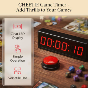 CHEETIE Minuteur LED en aluminium durable de 1,8 pouce pour les jeux d'escalade/<span class=keywords><strong>Ninga</strong></span>/Challenge/Parkour - Product Image 4