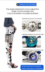 Équipement de réadaptation médicale orthèse des membres inférieurs pour la fixation de l'articulation de la hanche genou <span class=keywords><strong>pied</strong></span> cheville jambe fémorale <span class=keywords><strong>tête</strong></span> récupération caractéristiques - Product Image 6