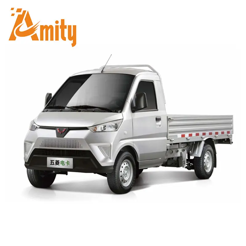 Offre Spéciale nouvelle énergie électrique Mini camion Wuling camion électrique à plat 2 sièges 200km longue portée camion électrique Cargo