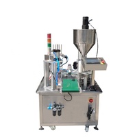 Machine de remplissage et de scellage rotative pneumatique de 95 mm pour gobelets de yaourt, adaptée aux applications de boissons et de vêtements