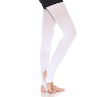 Collants de danse Lz003 pour femmes, anti-accroc, en soie de haute qualité, à bout ouvert, pour adultes, vente en gros