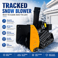 Souffleuse à neige sur chenilles télécommandée multifonction 600 mm pour le nettoyage des routes et des cours en hiver