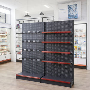 Étagère de présentation métallique robuste simple face Guichang, <span class=keywords><strong>rayonnage</strong></span> <span class=keywords><strong>gondole</strong></span> d'<span class=keywords><strong>occasion</strong></span> pour supermarchés - Product Image 1