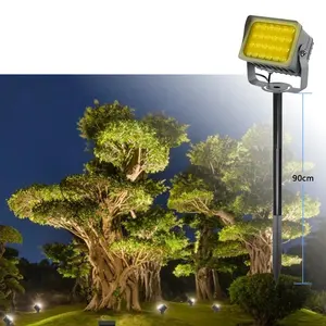 10w发光二极管花园草坪灯，带穗架防水IP65旋转路径交流12V COB聚光灯室外景观树聚光灯