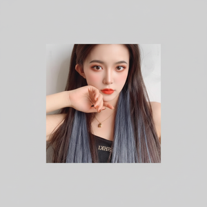 Set di capelli Color dei capelli della sorella 6P Set di Gel blu cenere per Cosplay polvere verde - Product Image 1