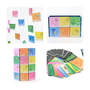 Mntl Bảng Chữ Cái Từ Tính Và Thẻ Flash Câu Đố 26Pcs Bảng Chữ Cái Từ Toppers Xây Dựng Khối Cho Trẻ Em Giáo Dục Sớm - Product Image 4
