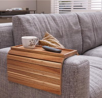 Table Plateau Pliante en Bois à Niveau Unique, Économie d'Espace, Écologique, Durable, Rangement Facile pour Salon et Appartement – Vente Directe Usine