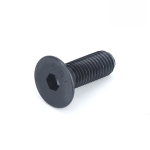 Tornillo de <span class=keywords><strong>Cabeza</strong></span> Avellanada <span class=keywords><strong>Hexagonal</strong></span> de Acero al Carbono de Alta Resistencia Grado 10.9 DIN7991 M2M3-M12 40mm de Longitud Negro <span class=keywords><strong>Cabeza</strong></span> Plana Métrico - Product Image 2