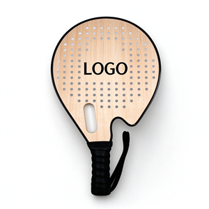 <span class=keywords><strong>Raquette</strong></span> de beach tennis en bois personnalisée en gros, 7 plis de bois de peuplier, 10 mm, légère - Product Image 4