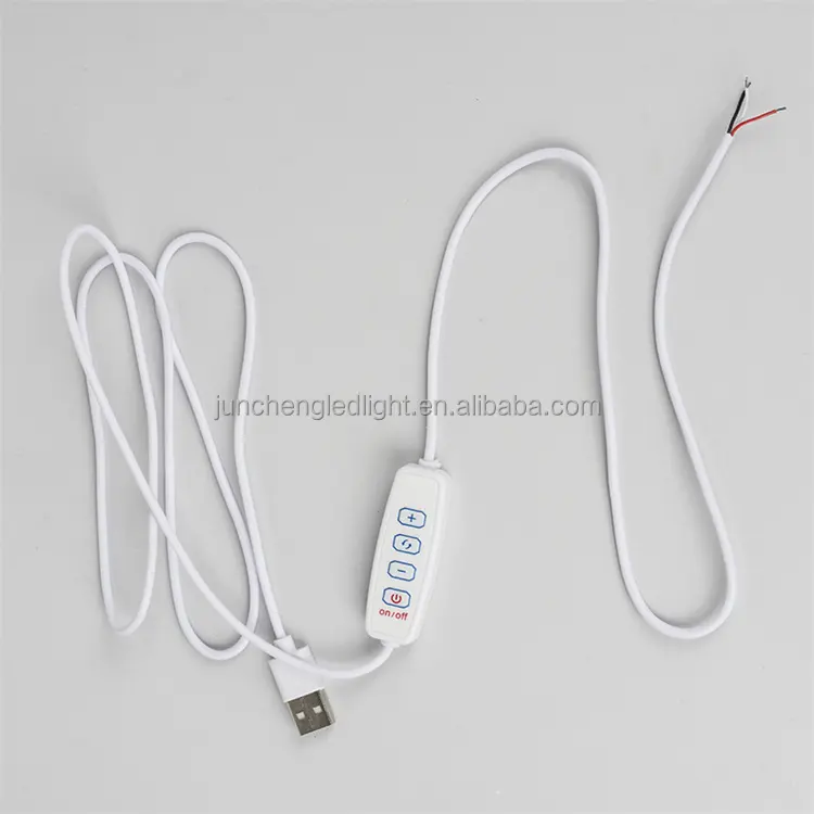 2M USB 5V LED üç renkli karartma renk anahtarı kablo Dimmer 4 anahtar denetleyici LED CCT ışık kordonu USB anahtarı dimmer
