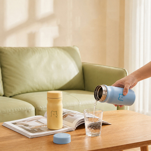 Thermos de poche mignon en forme d'ours de 360 ml, en acier inoxydable 304, mini bouteille d'eau isolée sous vide, tasse à café portable pour filles - Product Image 5