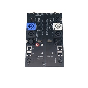 Probador de Cables Jinsanhu con Puertos XLR, RCA, HDMI y RJ45 para Pruebas de Audio, Video y Redes - Product Image 1