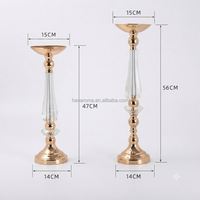 Support de Bougie en Métal Doré Personnalisé avec Tige en Acrylique Transparent pour Centre de Table, Idéal pour Mariages, Événements et Décoration Intérieure (Vente en Gros)