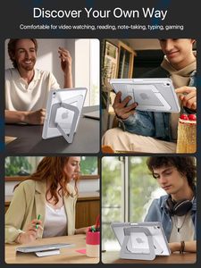 Funda Protectora Completa con Soporte Ajustable de Doble Ángulo y Porta Lápiz Integrado para <span class=keywords><strong>iPad</strong></span> A16/10.ª Generación, Ideal para el Hogar, la Oficina y la Escuela - Product Image 3