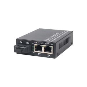 Convertisseur de média fibre optique 3 ports 10/100/1000M, 20KM, entrée DC5V, facile à utiliser - Product Image 2