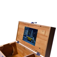 Haute qualité 7 pouces LCD affichage vidéo Brochure boîte contrôle de la lumière pour cadeau mariage d'affaires avec musique animale fée ange