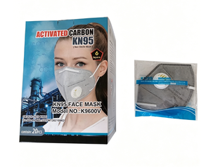 <span class=keywords><strong>Masque</strong></span> KN95 à serre-tête avec valve, haute efficacité de filtration, <span class=keywords><strong>FFP2</strong></span>, <span class=keywords><strong>masque</strong></span> respiratoire à charbon actif KN95, emballage individuel - Product Image 4