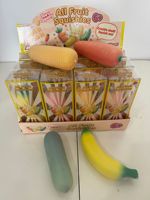 Nouveauté : Jouet sensoriel anti-stress en forme de fruit croustillant, à rebond lent, avec simulation sonore de brisure, pour le plaisir ASMR