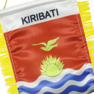 <span class=keywords><strong>Bandera</strong></span> <span class=keywords><strong>de</strong></span> <span class=keywords><strong>Kiribati</strong></span> Personalizada con Logotipo, Impresión Digital, Material Satinado, para Colgar en el Retrovisor del Coche y Decoración del Hogar, 2026 - Product Image 6
