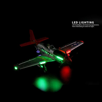 Avión RC sin Escobillas 1806 con Modo 3D 6G, Planeador de Ala Fija con Forma de Caza P51, Jet de Radiocontrol de Espuma EPP para Principiantes