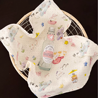 Set de table en tissu double face lavable 100 % coton à pois pastel et imprimé animaux mignons pour la vente en gros et la décoration intérieure