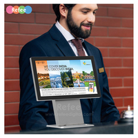 Écran publicitaire de bureau rotatif avec écran tactile pour menu numérique de restaurant, affichage multimédia pour hôtel, hôpital, magasin de détail, ascenseur
