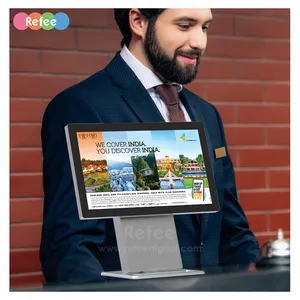 छोटे आकार डेस्क विज्ञापन खिलाड़ी घूर्णन स्पर्श रेस्तरां डिजिटल मेनू होटल प्रदर्शन अस्पताल स्वागत प्रदर्शन प्रदर्शन